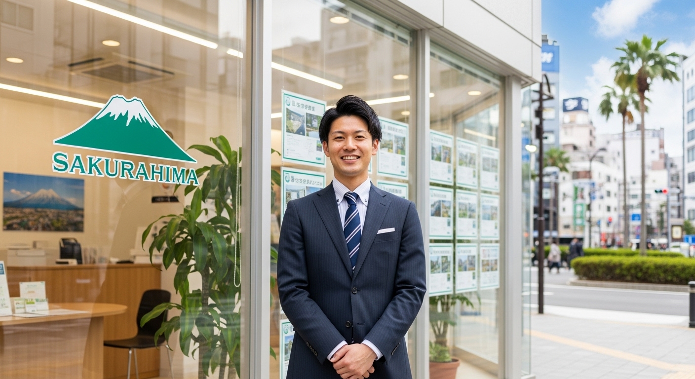 鹿児島市の不動産会社の営業マンのイメージ画像